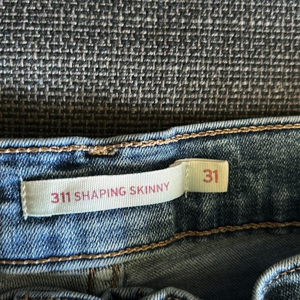 311 SHAPING SKINNY WOMEN'S JEANS Levi's Blue Denim Jeans Size 31 - Picture 9 of 12